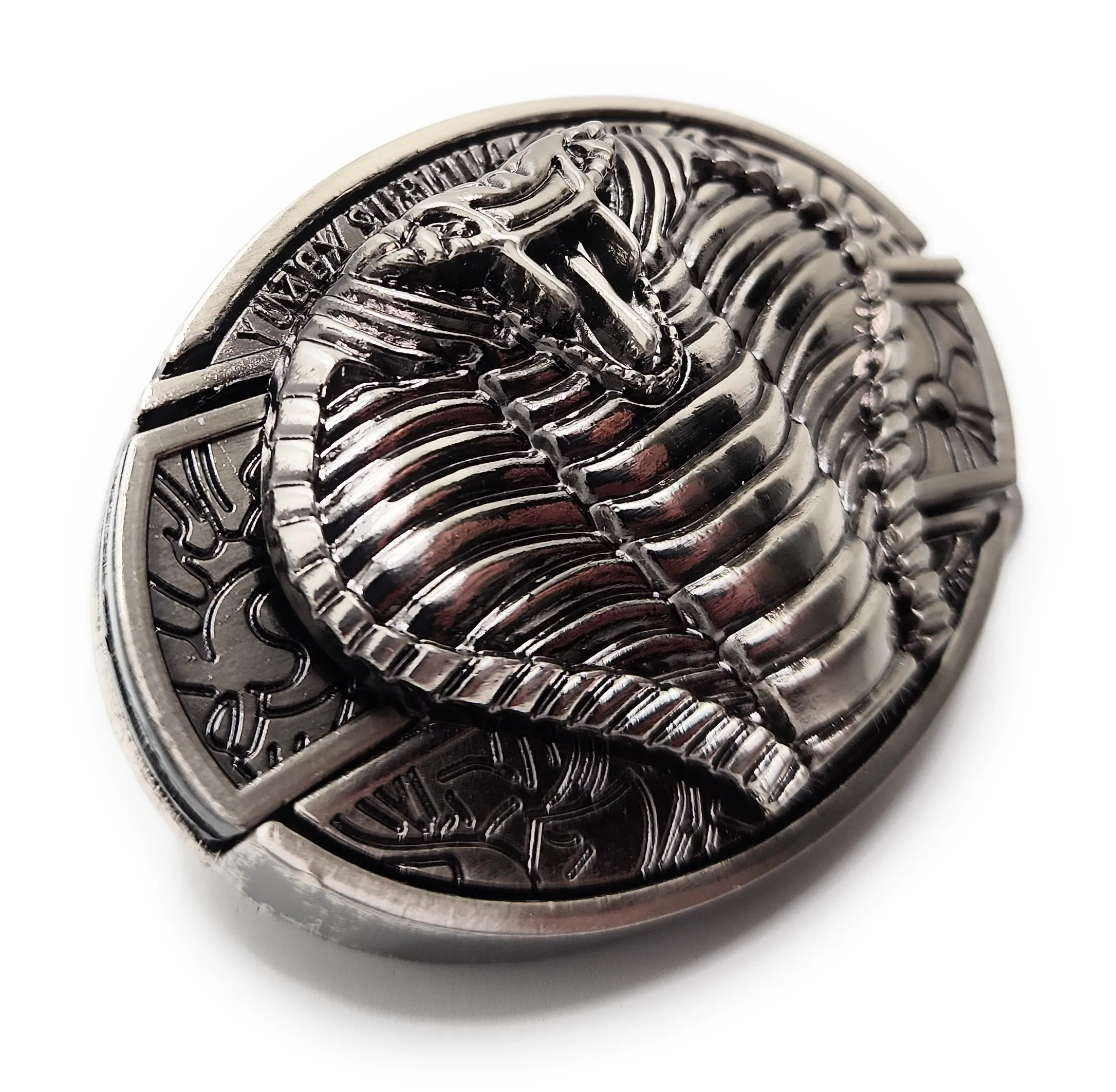 Hooded Cobra Folding Knife Belt Buckle