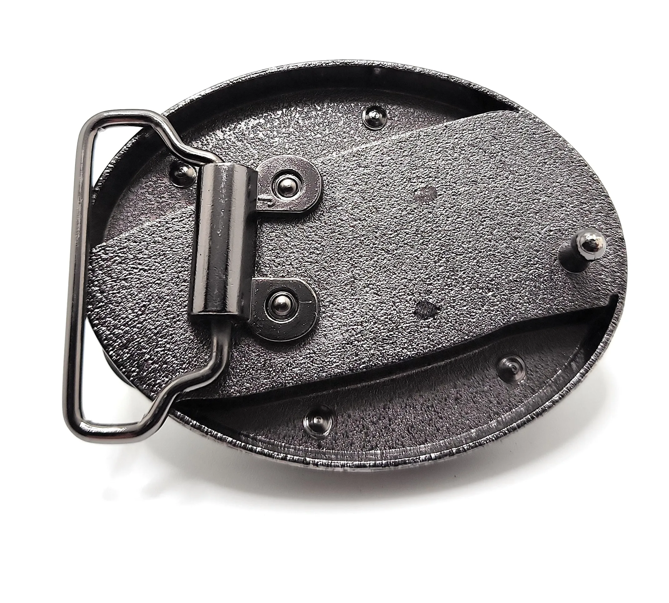 Hooded Cobra Folding Knife Belt Buckle