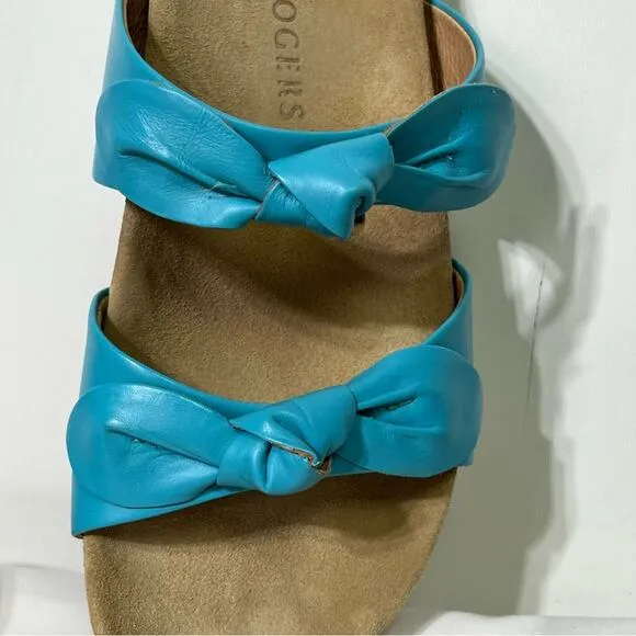 Jack Rogers Women's Rose Double Knot Slide Sandals 8.5 NWOB
