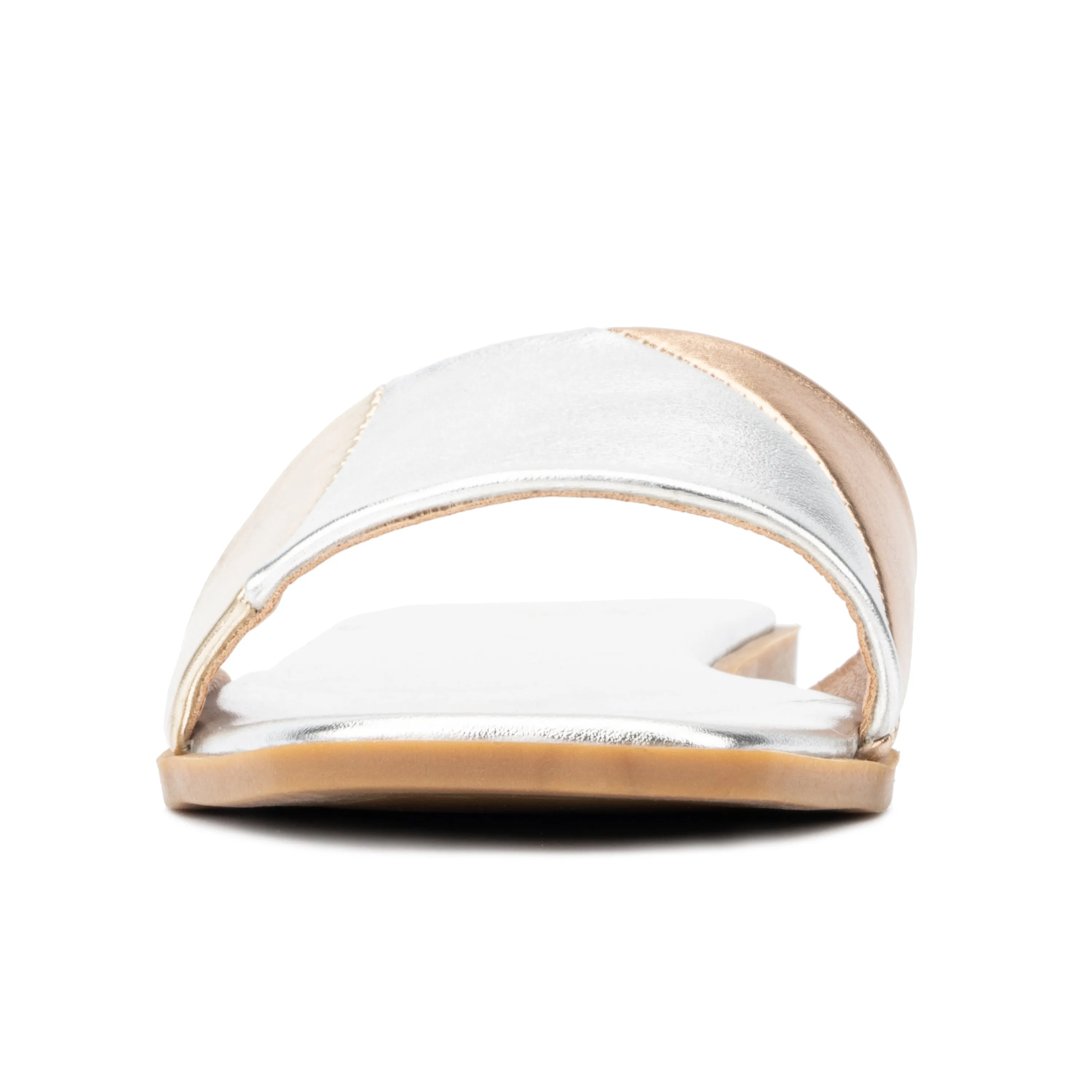 Janice Denim Slide Sandals
