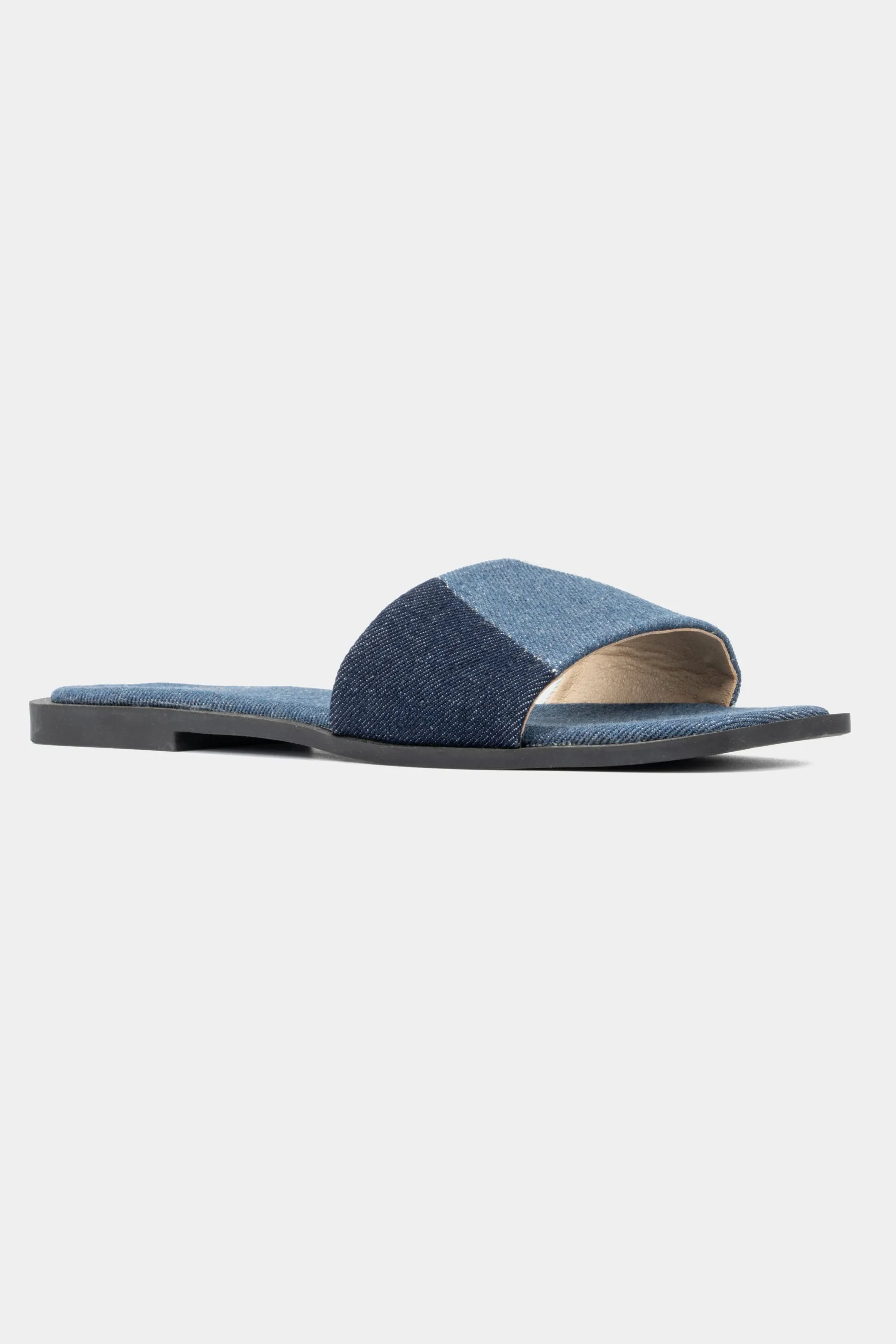 Janice Denim Slide Sandals
