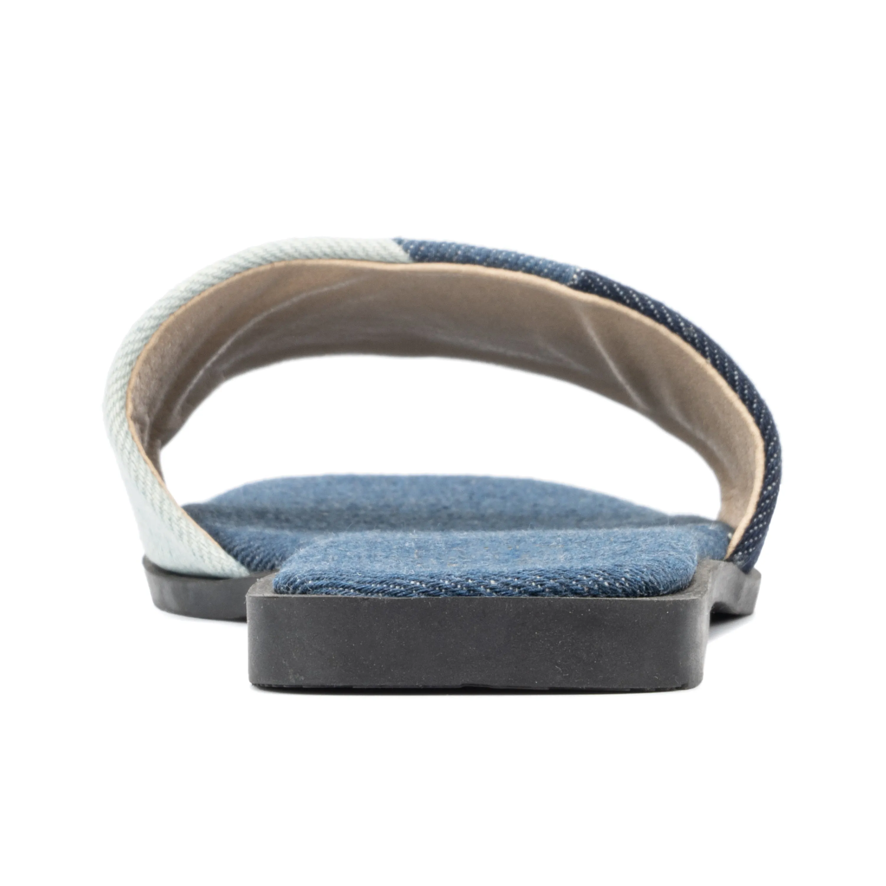 Janice Denim Slide Sandals