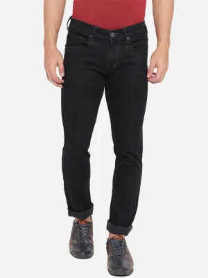 Jet Black Washed Narrow Fit Jeans | Greenfibre