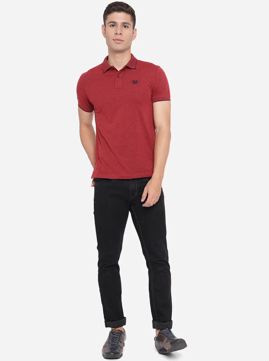 Jet Black Washed Narrow Fit Jeans | Greenfibre