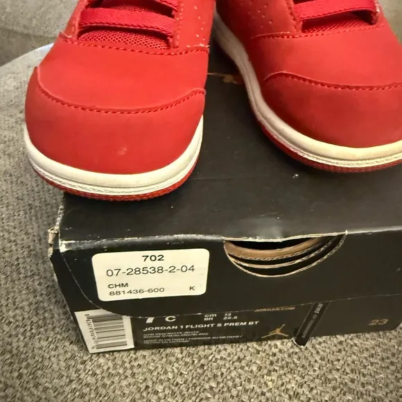 Jordan Kids Red Sneakers