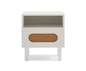 Kailua Rattan Bedside Table in White