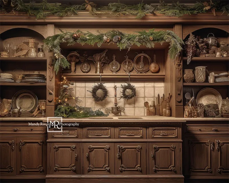 Kate Warm Winter Kitchen Backdrop Designed by Mandy Ringe Photography