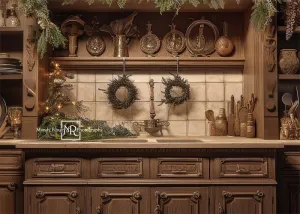 Kate Warm Winter Kitchen Backdrop Designed by Mandy Ringe Photography