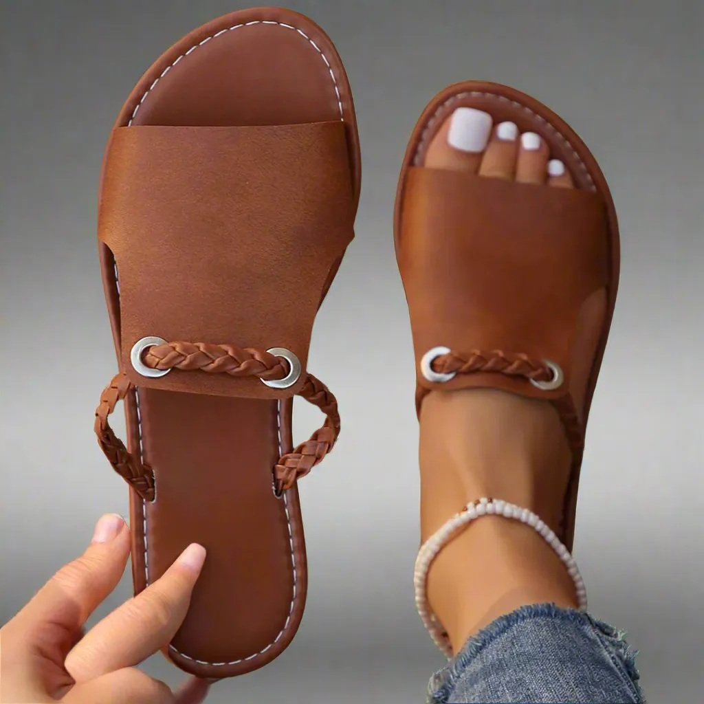 Katelina | Handmade flat sandals made from premium material