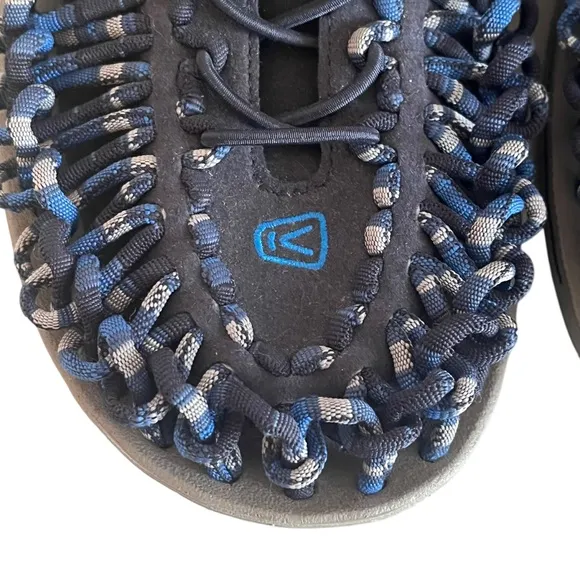 Keen UNEEK Flat Cord Sneaker Sandals Mens 11.5 Dress Blue Skydiver Stretchy