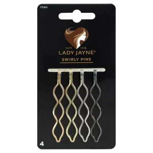 Lady Jayne Metallic Swirly Slides 4 Pack