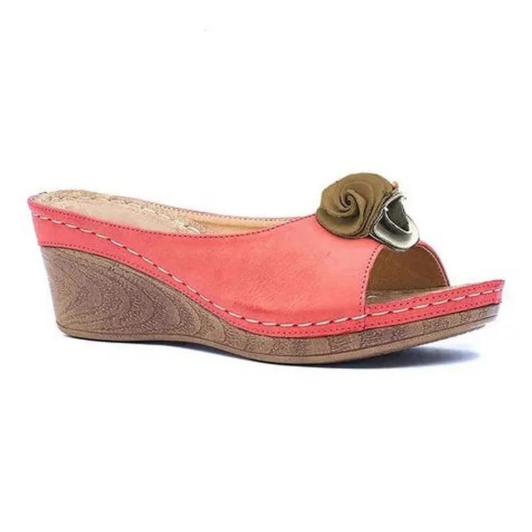 LIDIA - Comfortable leather orthopedic women's sandals