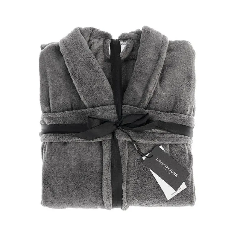 Linen House Bathrobe Castle Rock Microfibre