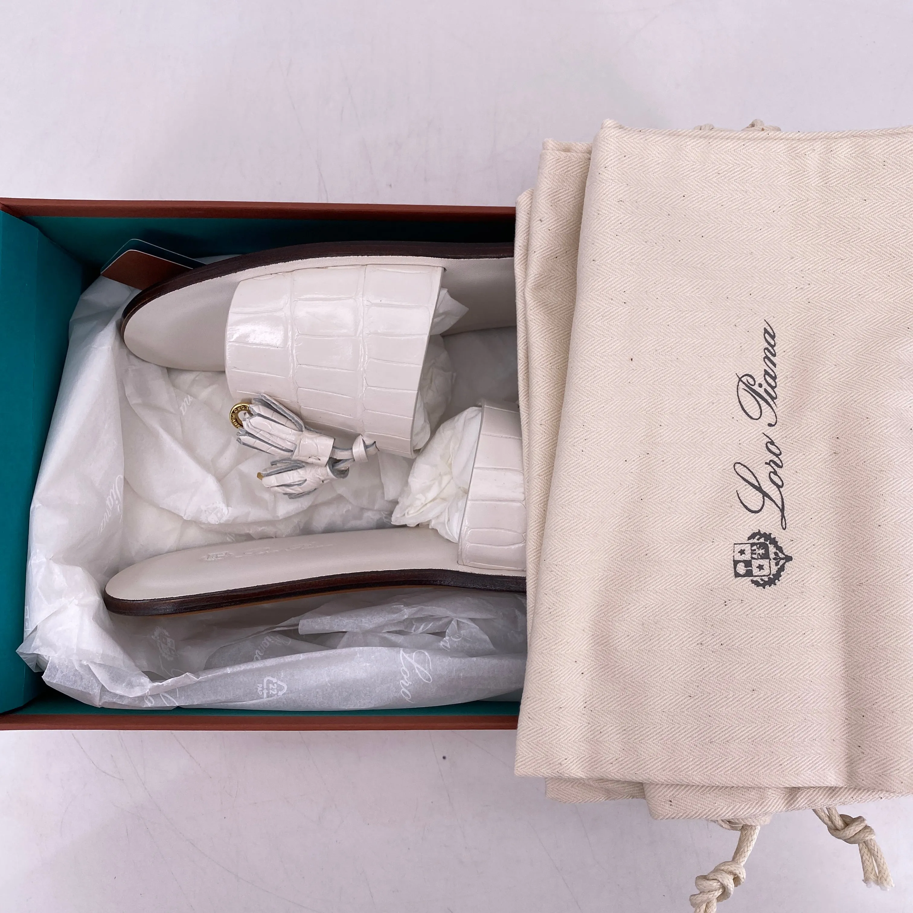Loro Piana Slide "Tassels Charms"  New Size 36W