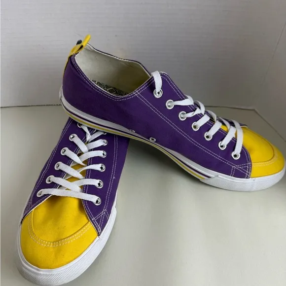 LSU Purple and Yellow Sneakers