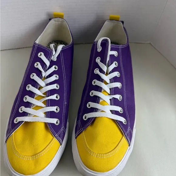 LSU Purple and Yellow Sneakers