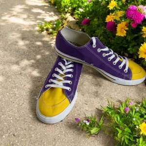 LSU Purple and Yellow Sneakers