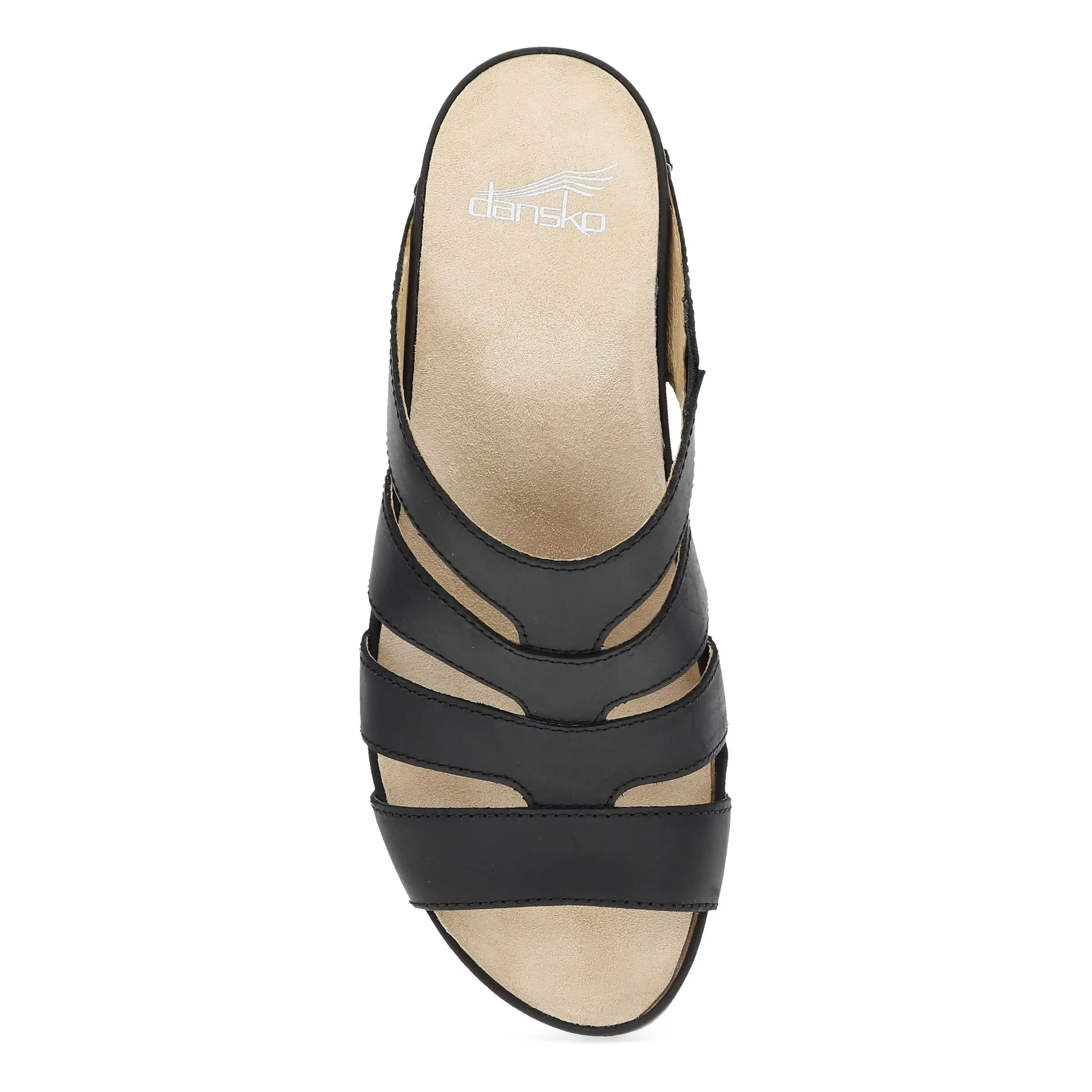 Lyndi - Black Oiled Pull Up Sandal - 2221-101400