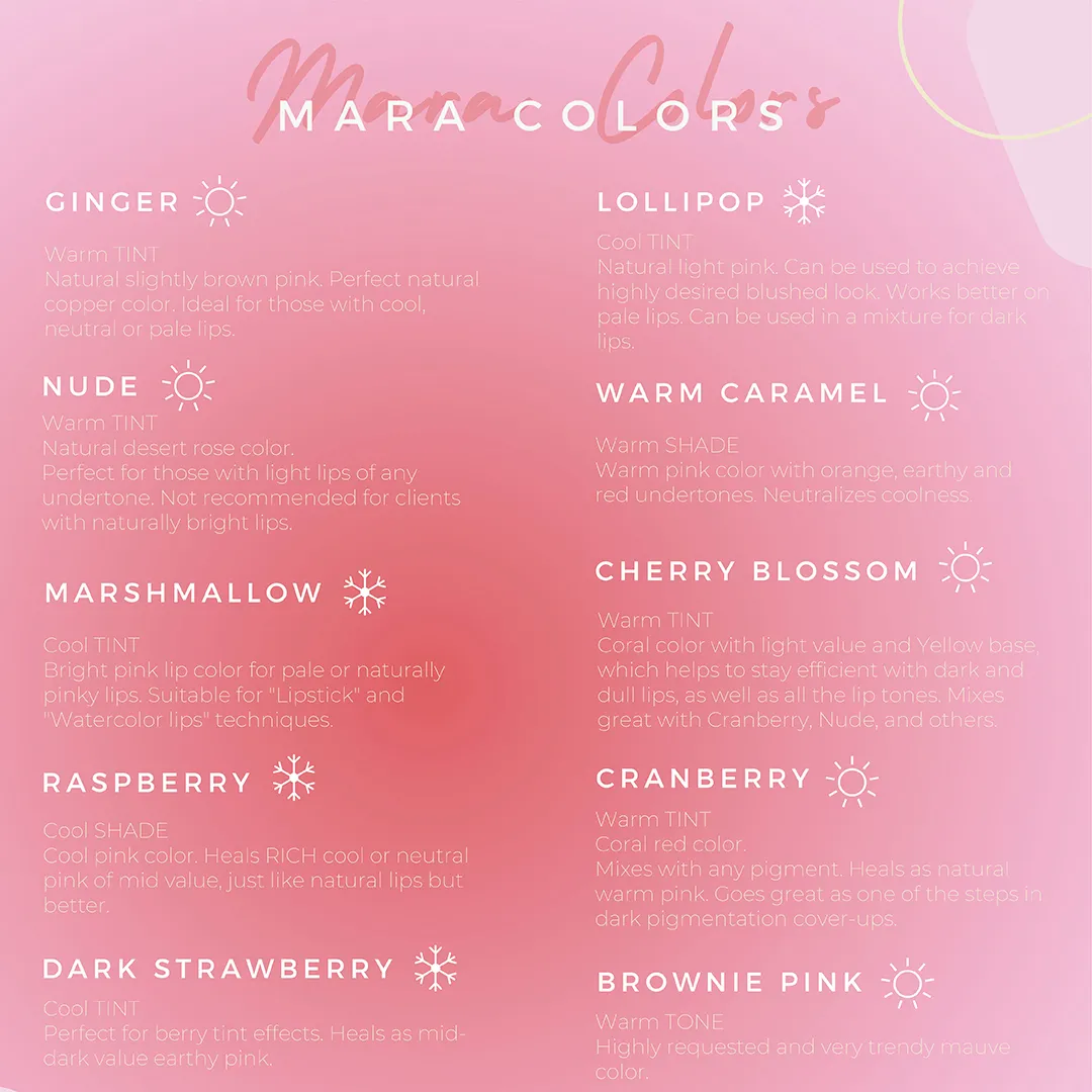 Mara Pro Lip Pigments