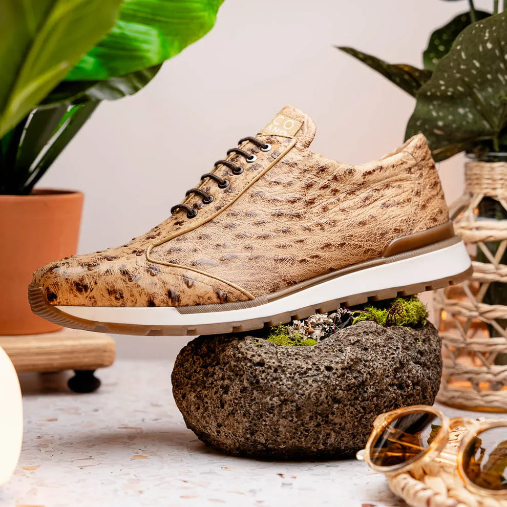 Marco Di Milano Scanno Orix Ostrich Quill Sneakers