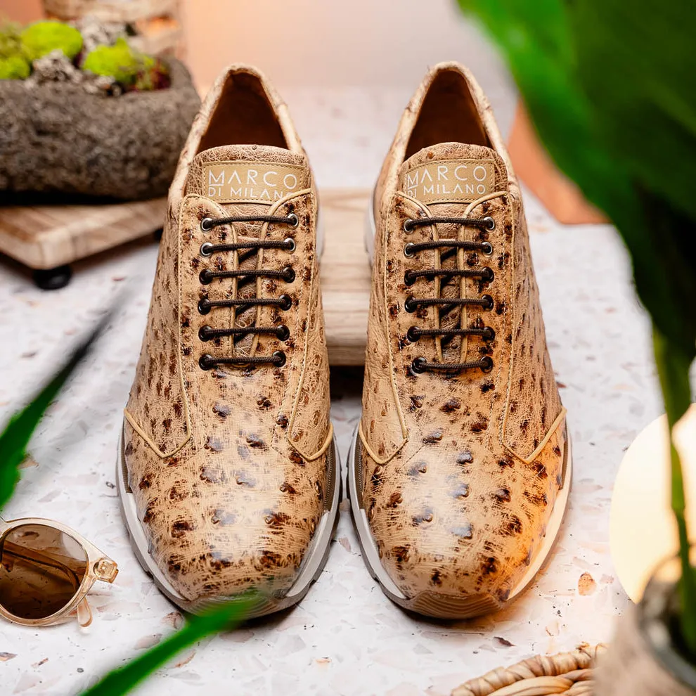 Marco Di Milano Scanno Orix Ostrich Quill Sneakers