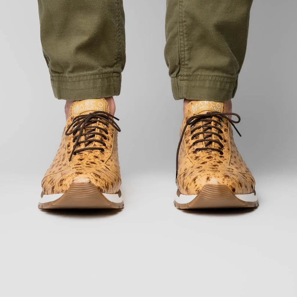 Marco Di Milano Scanno Orix Ostrich Quill Sneakers