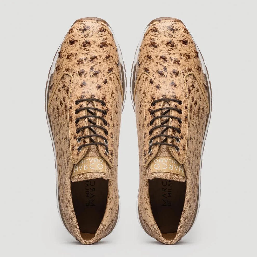 Marco Di Milano Scanno Orix Ostrich Quill Sneakers
