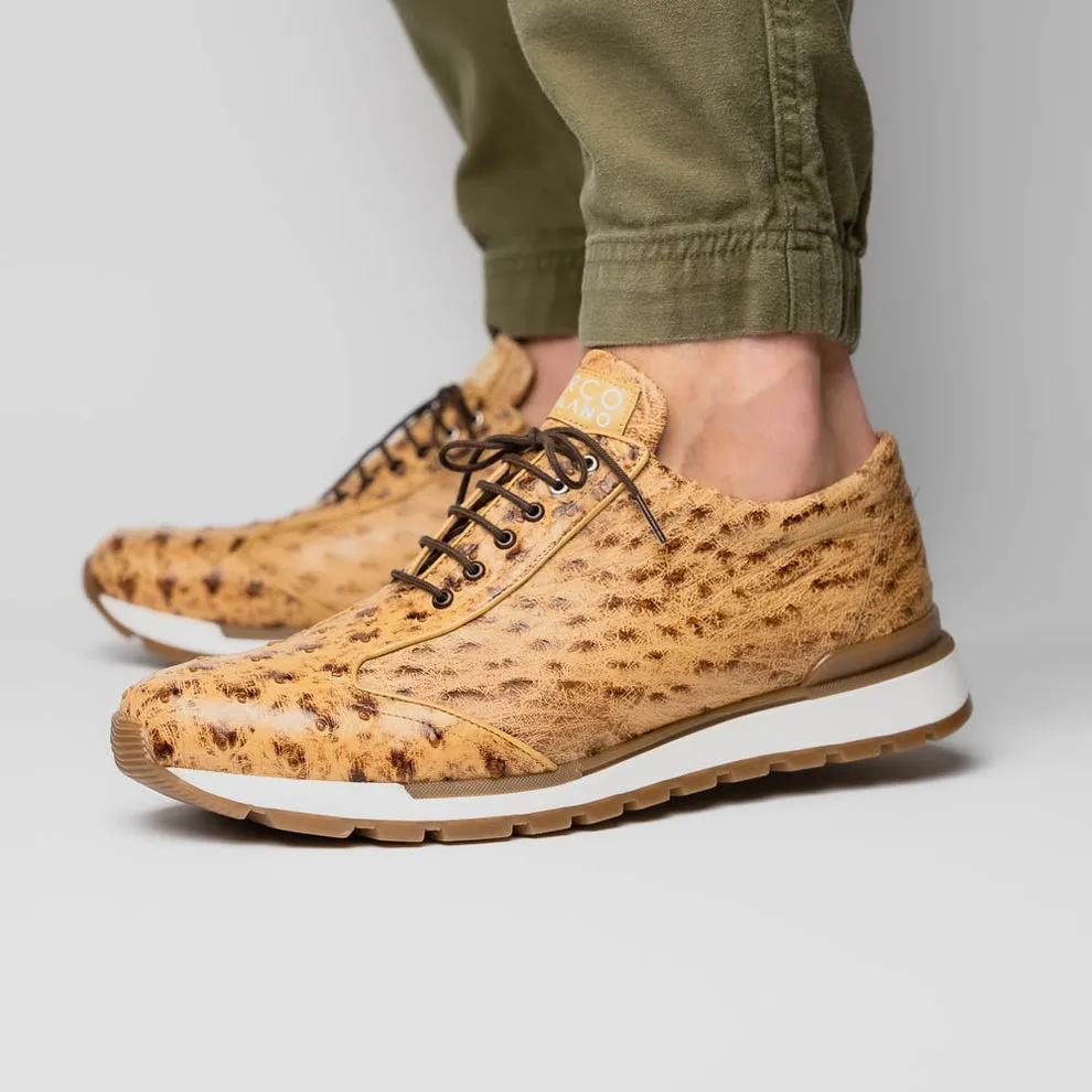 Marco Di Milano Scanno Orix Ostrich Quill Sneakers