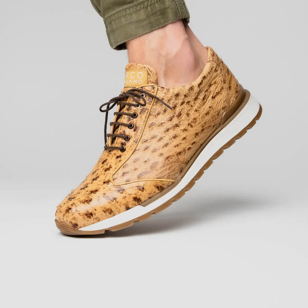 Marco Di Milano Scanno Orix Ostrich Quill Sneakers