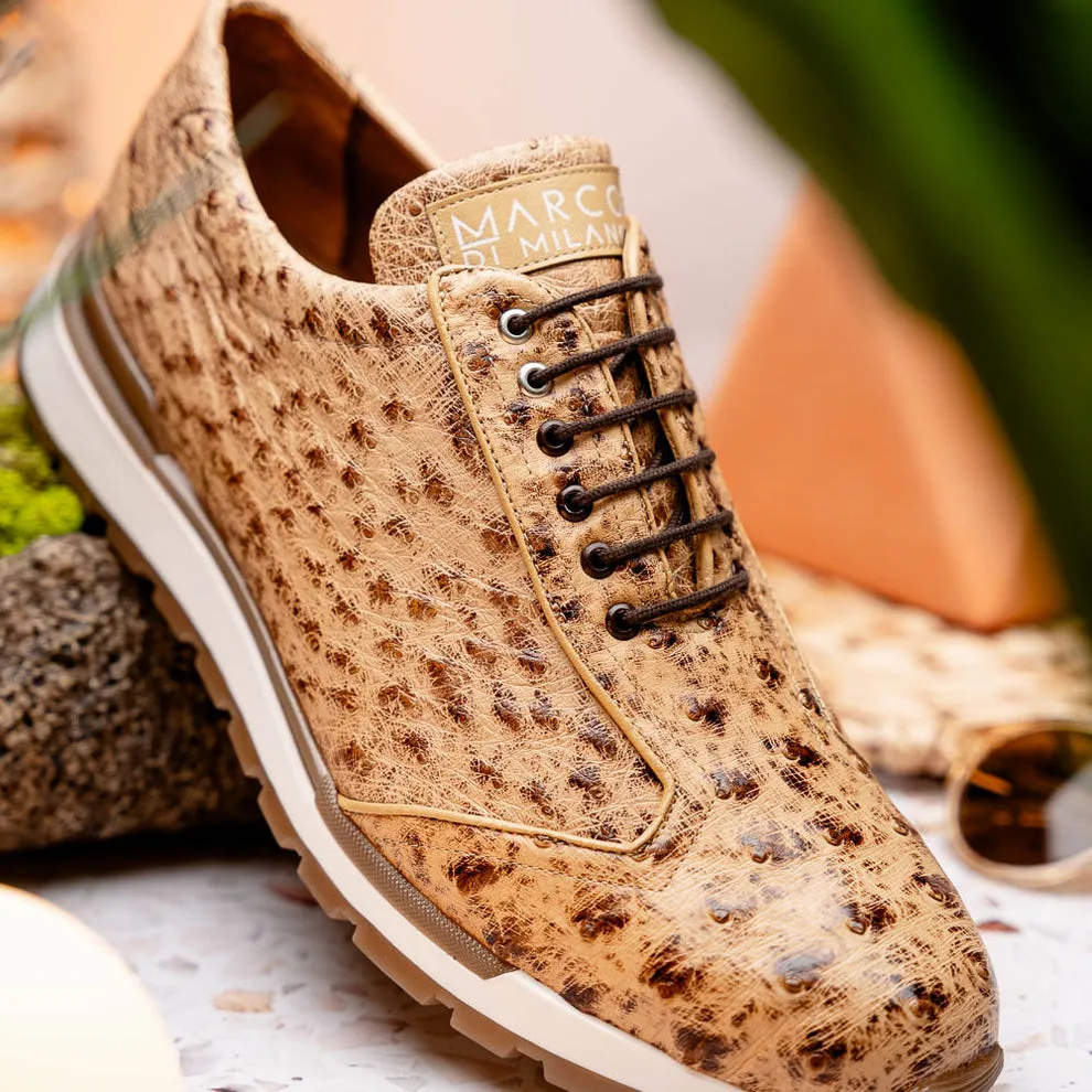 Marco Di Milano Scanno Orix Ostrich Quill Sneakers