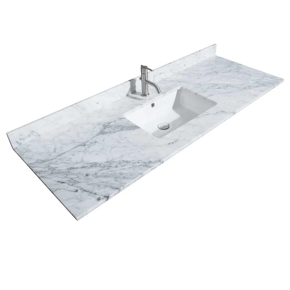 Margate 60 Inch Single Bathroom Vanity in White