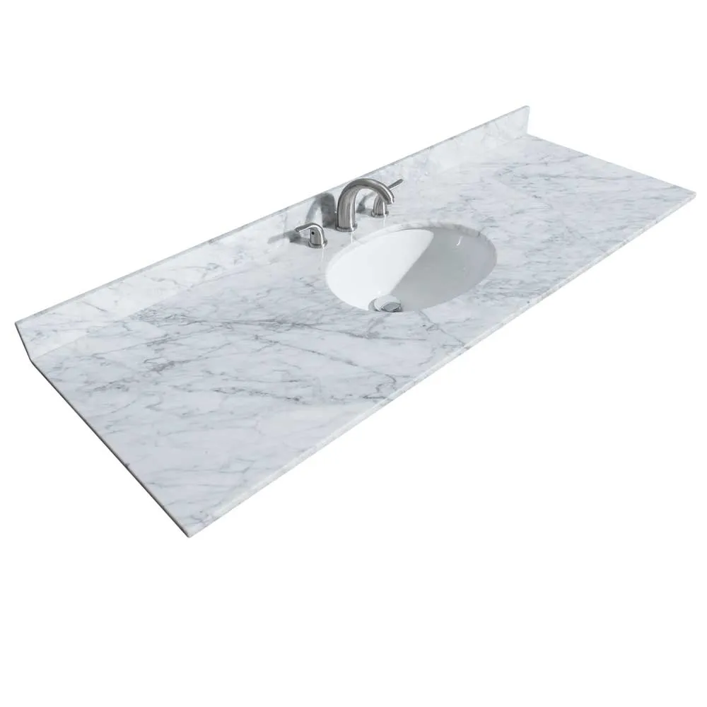 Margate 60 Inch Single Bathroom Vanity in White