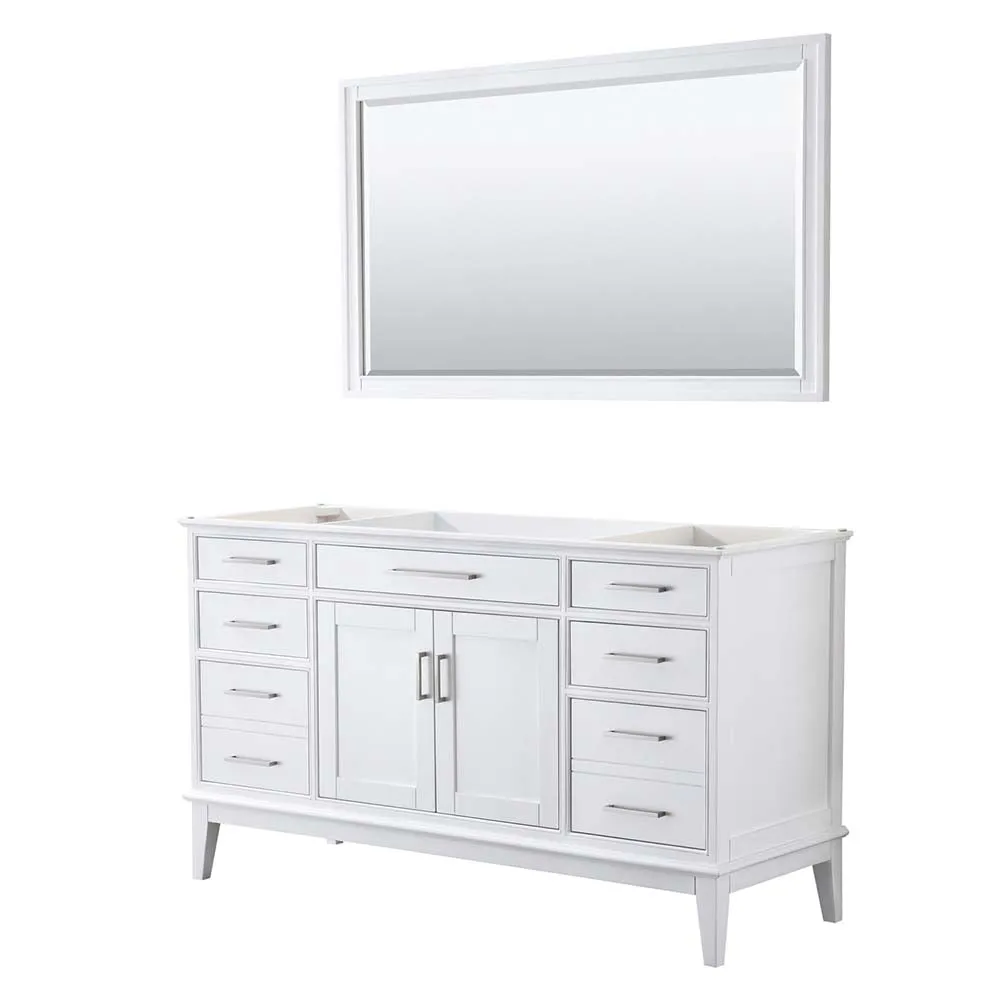 Margate 60 Inch Single Bathroom Vanity in White