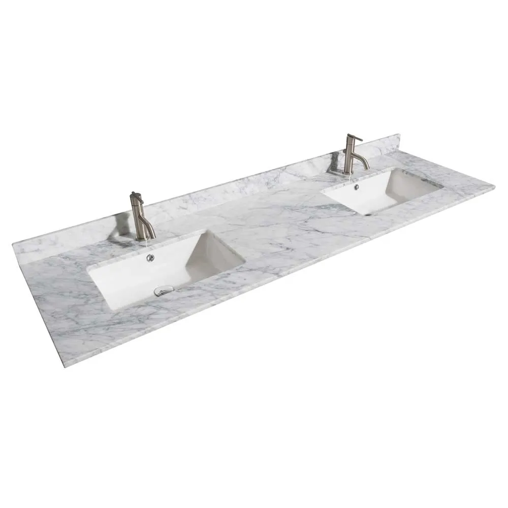 Margate 72 Inch Double Bathroom Vanity in Dark Gray