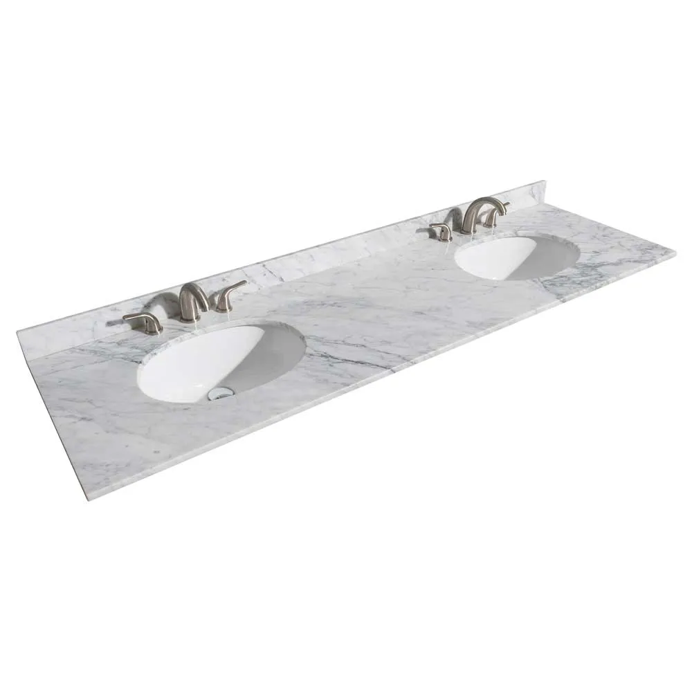 Margate 72 Inch Double Bathroom Vanity in Dark Gray