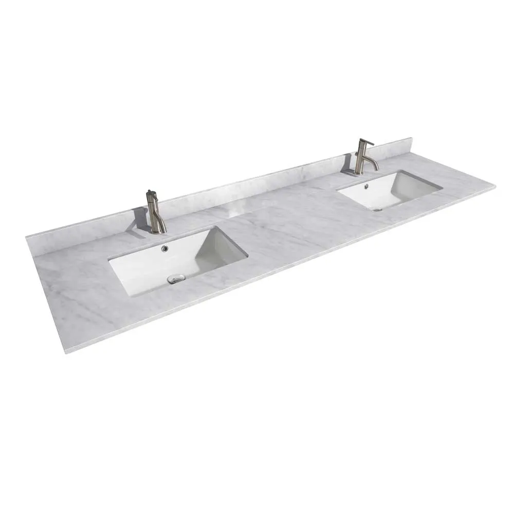 Margate 80 Inch Double Bathroom Vanity in White