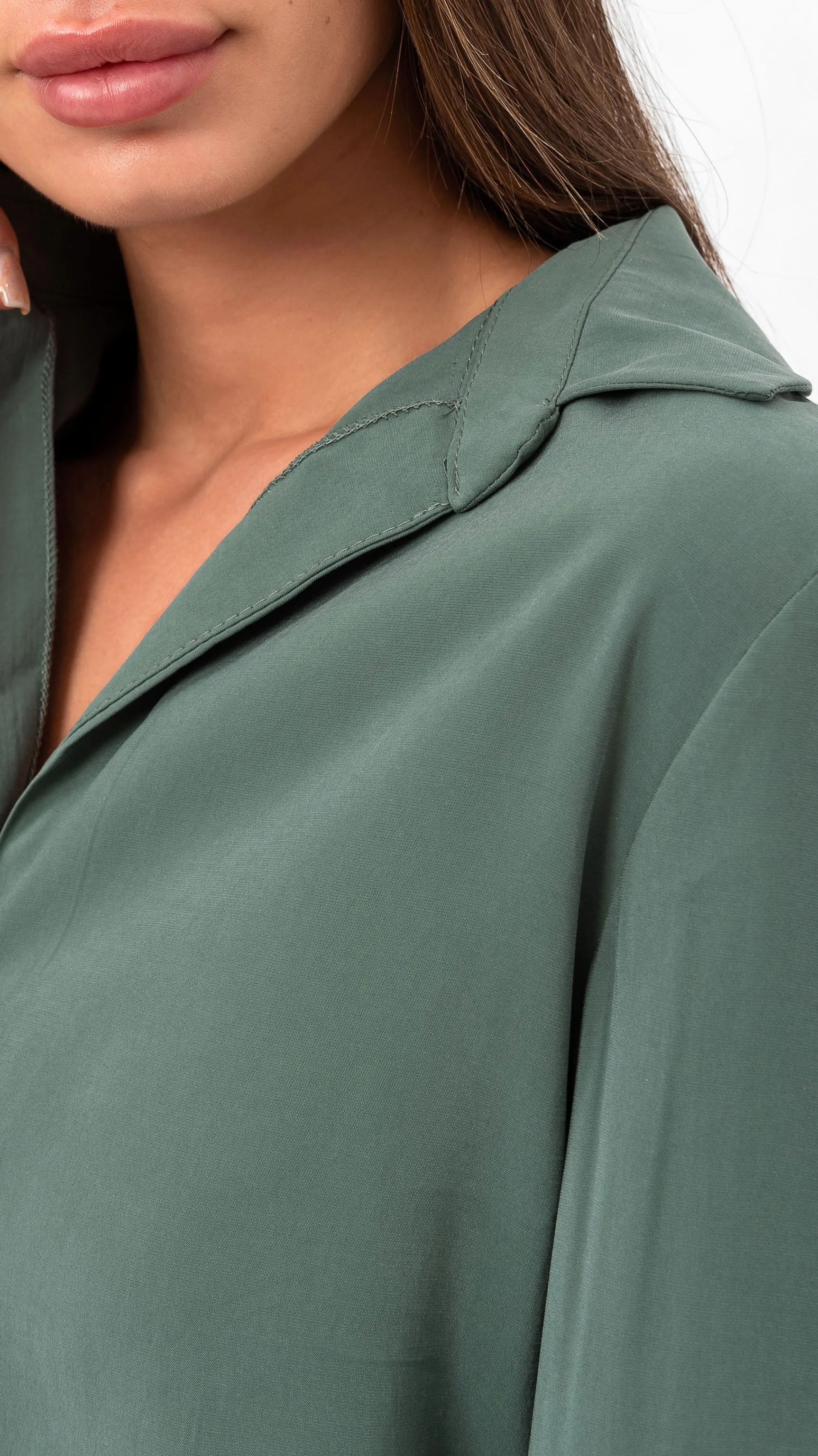 Marilyn Tie-Up Shirt - Green