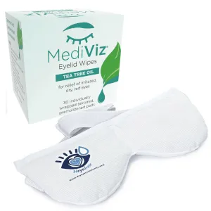 MediViz Tea Tree Eyelid Wipes   Heyedrate Warm Compress Eye Mask