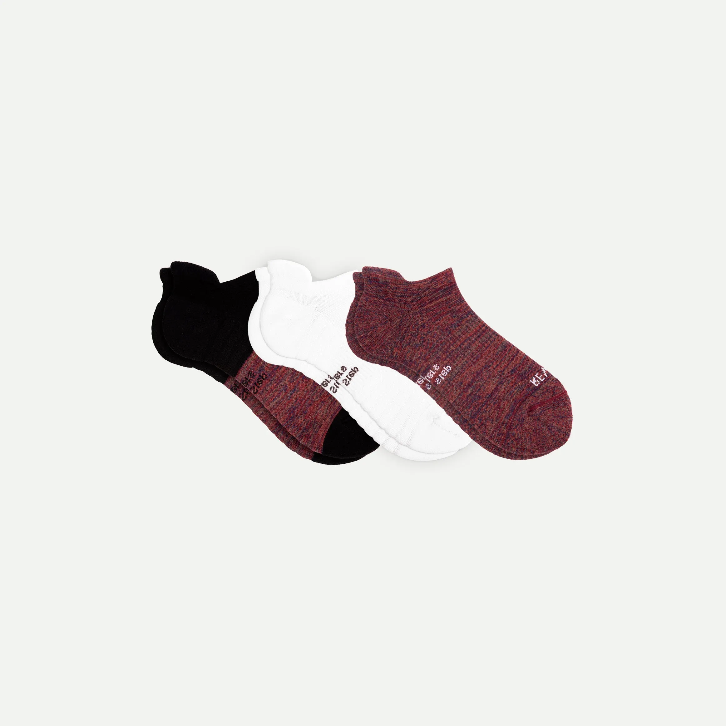 Men's Ankle Essentials: 3-Pack Mid-Weight Comfort Socks