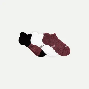 Men's Ankle Essentials: 3-Pack Mid-Weight Comfort Socks