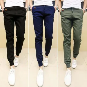 Mens Skinny Joggers Chinos Slim Pants Men Trousers Hip Hop Pantalones