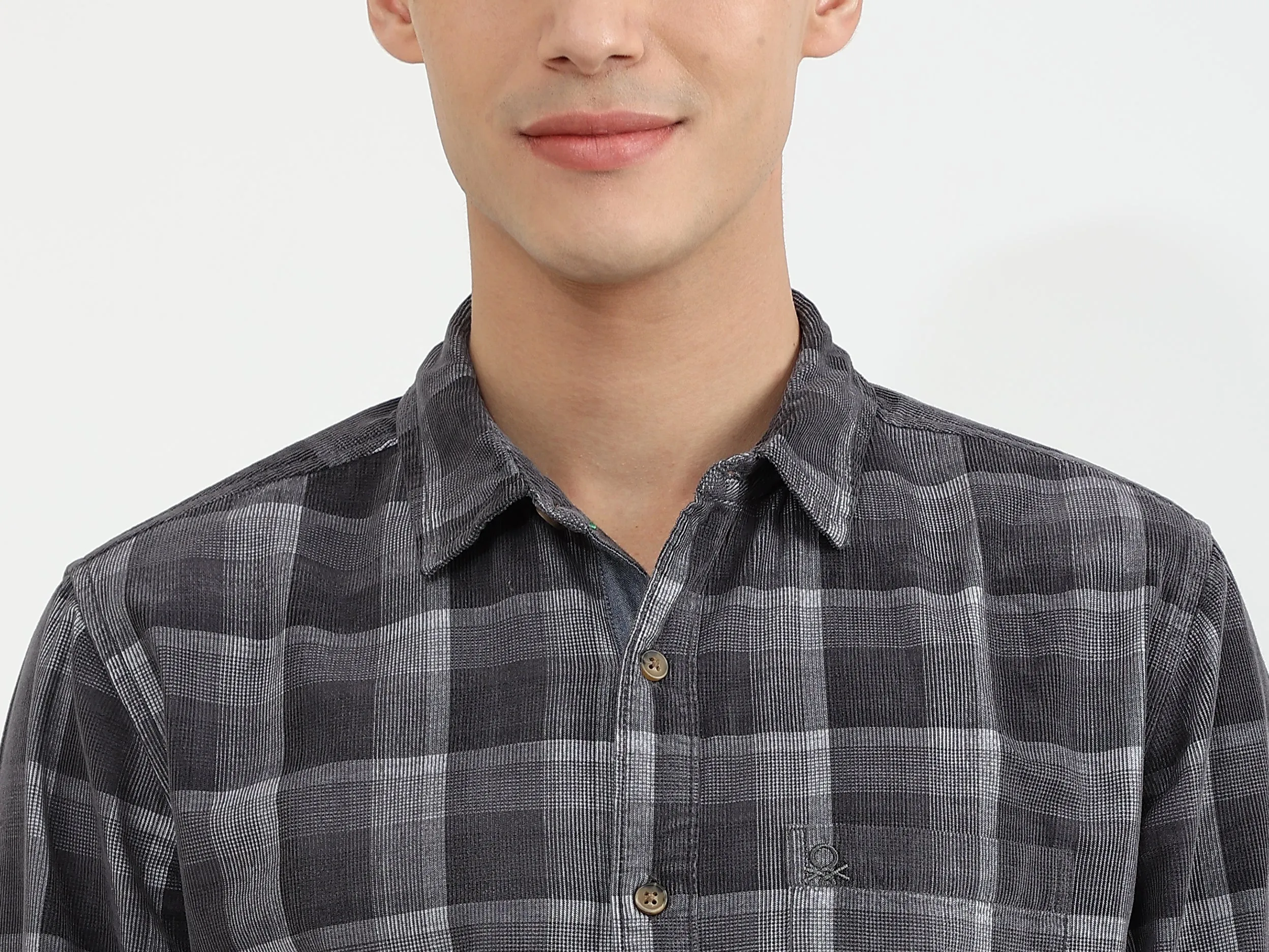 Mens Slim Fit Check Shirt