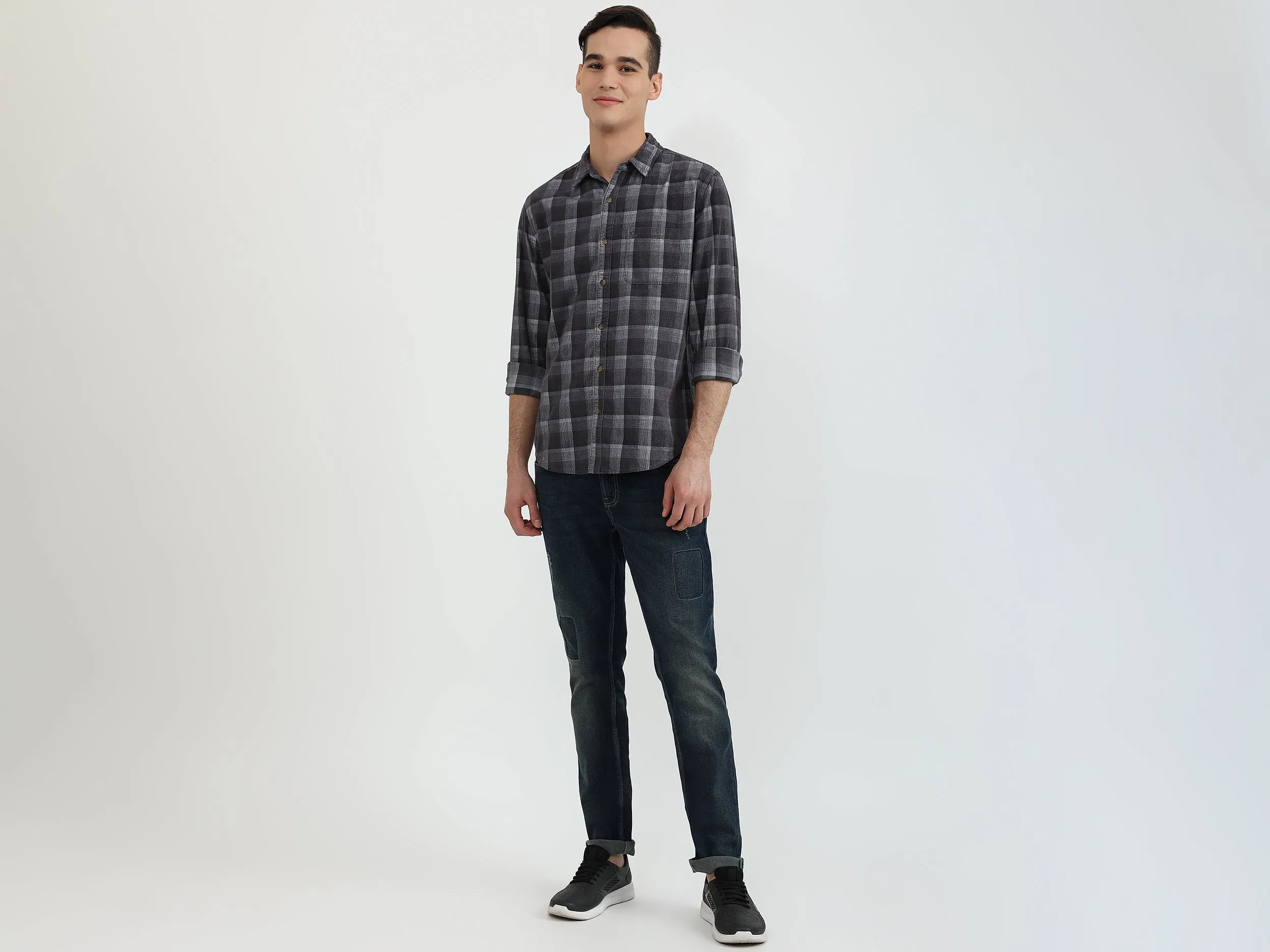 Mens Slim Fit Check Shirt