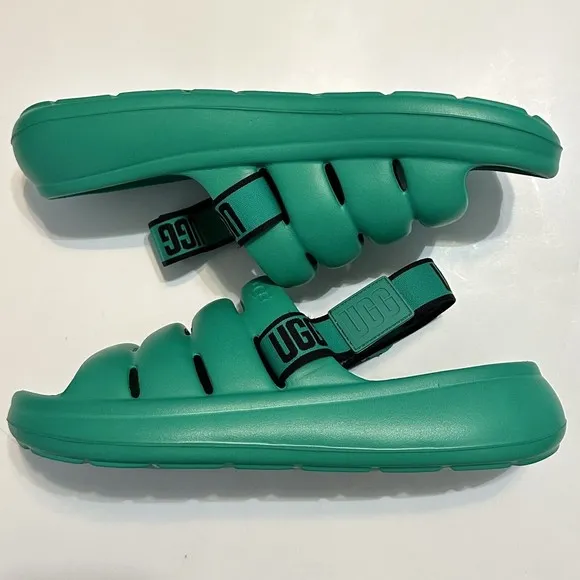 Men's UGG Sport Yeah Sandal Slide Green Size 12 US [1132150] EDGR