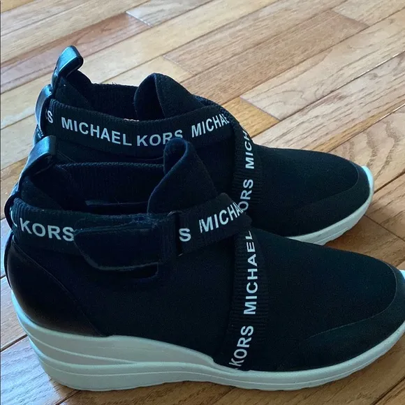 Michael Kors Kids Black Sneakers