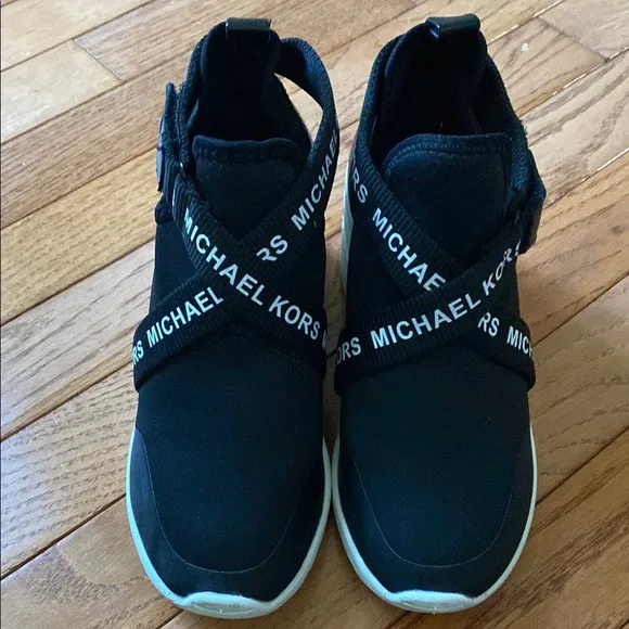Michael Kors Kids Black Sneakers