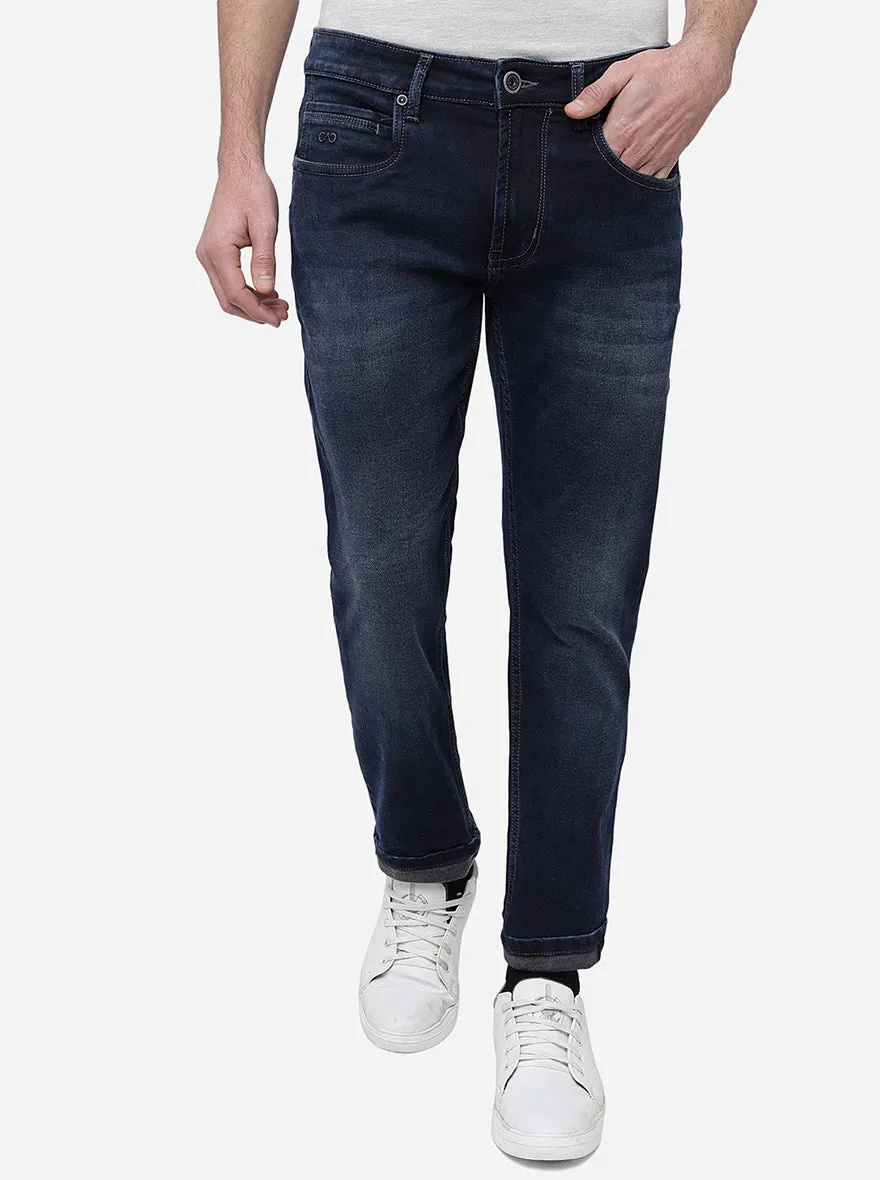 Mid Blue Washed Slim Fit Jeans | JadeBlue