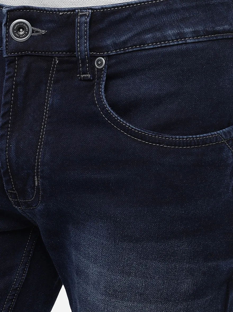 Mid Blue Washed Slim Fit Jeans | JadeBlue