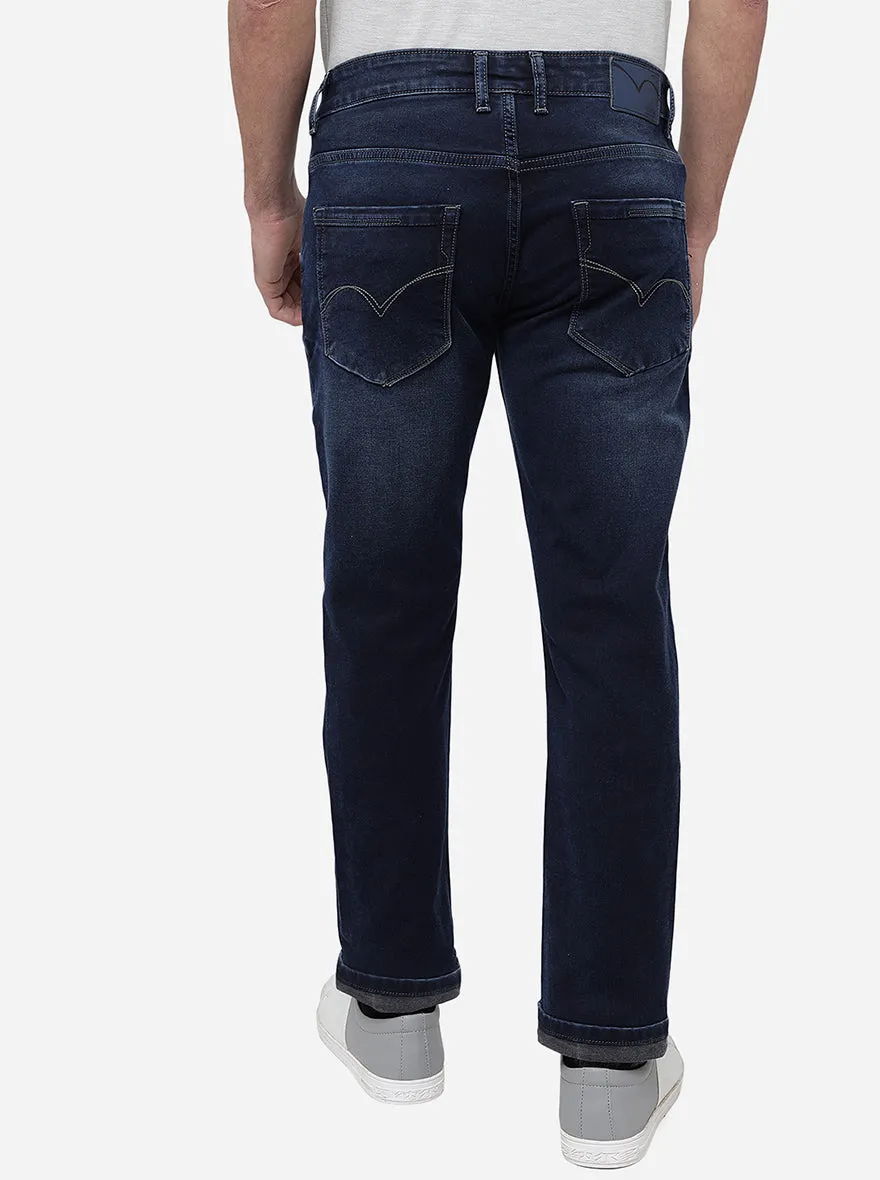 Mid Blue Washed Slim Fit Jeans | JadeBlue