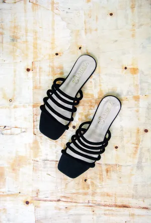 Multi Rope Square Toe Flats